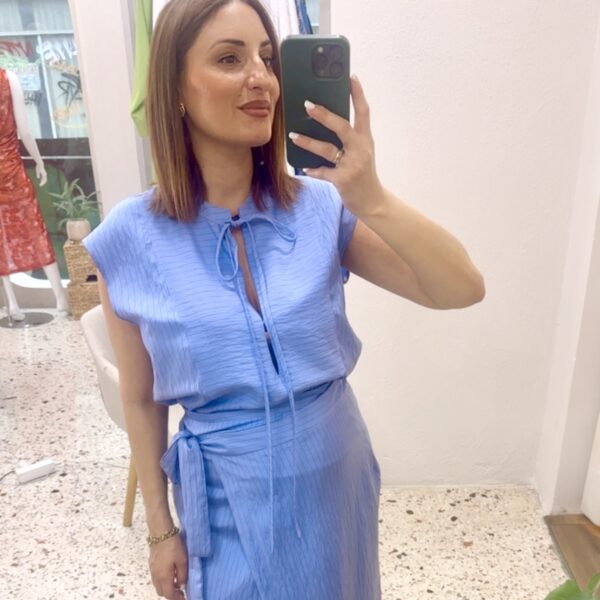 Maya Top Μπλε/Μαύρο