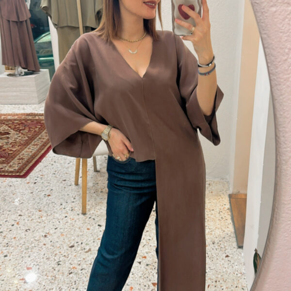 Aura Top Brown