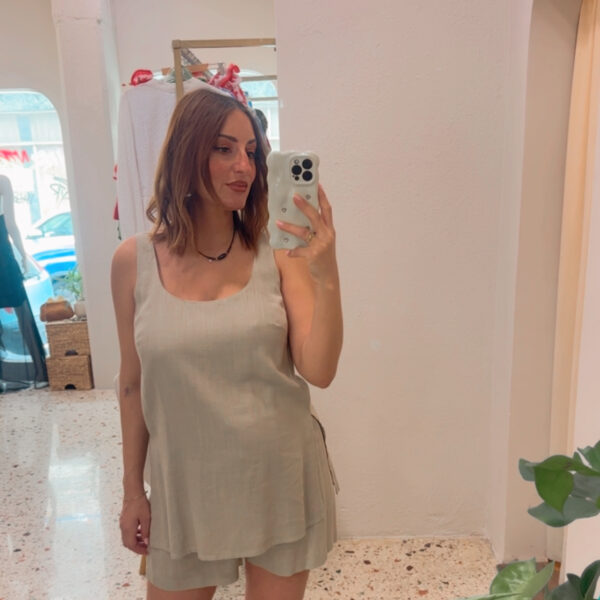 Sand top αμάνικο