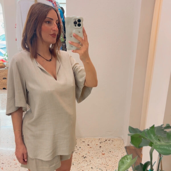 Sand top με μανίκι